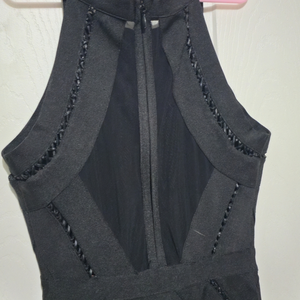 WOW couture Black Sleeveless Mini Dress